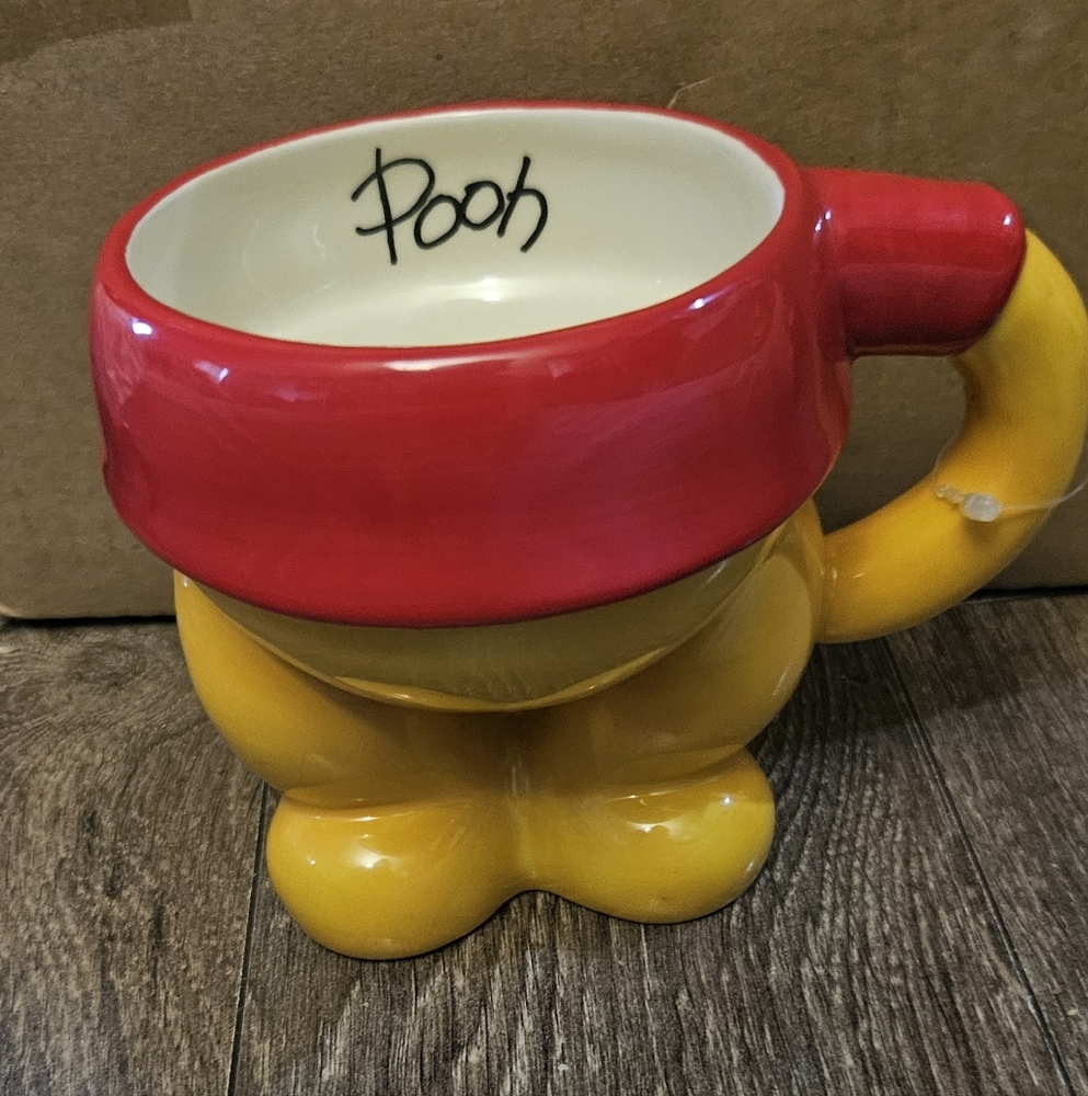 Disney Pooh Red and Yellow Mug